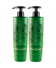 Олія для відновлення+очисний засіб-Orofluido Amazonia Step 1+Step 2